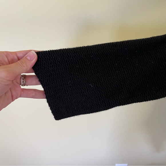 BCBG Black Chunky A-symmetrical Sweater - Picture 5 of 8